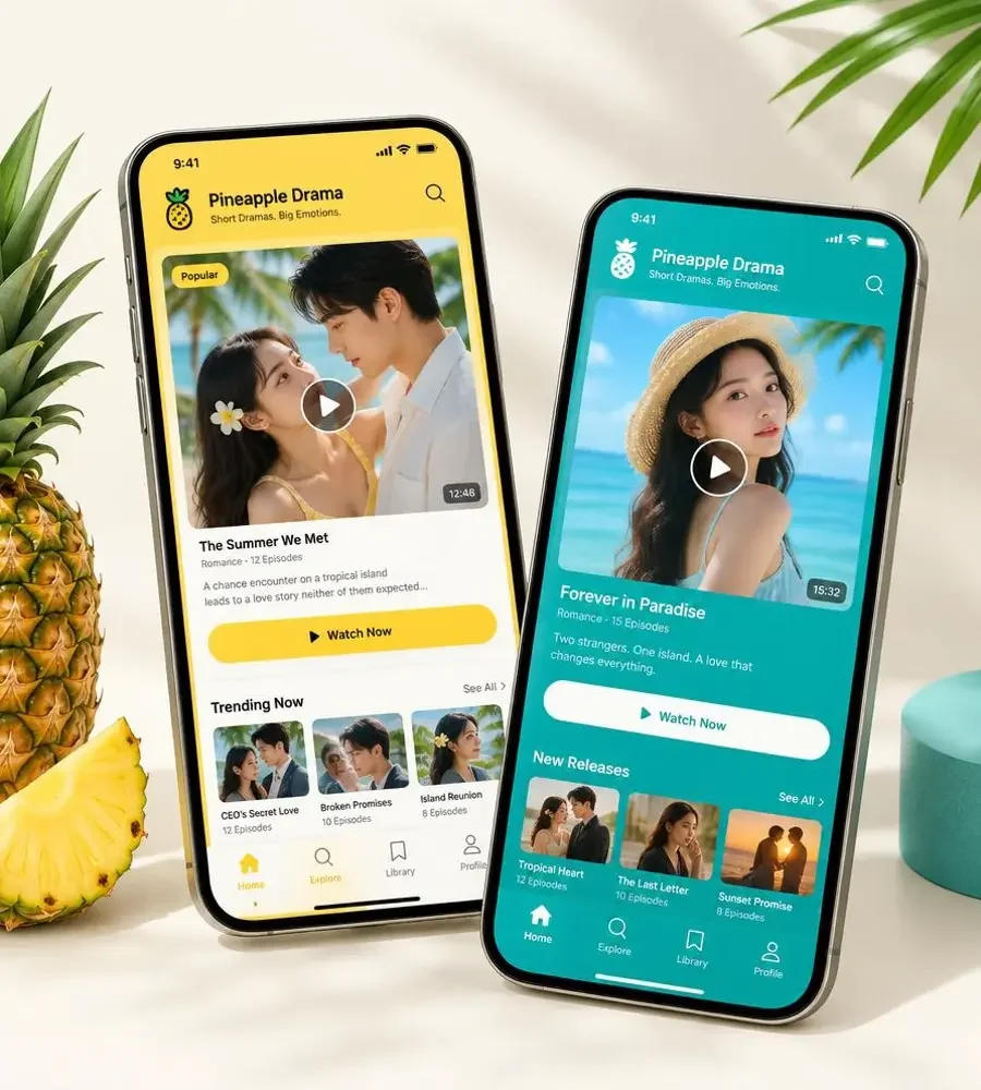 黄爽短剧APP双端界面展示